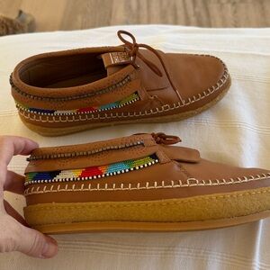 Anthropologie and Free people Brand NEW LaidBack London hand beaded Moccasin ❤️